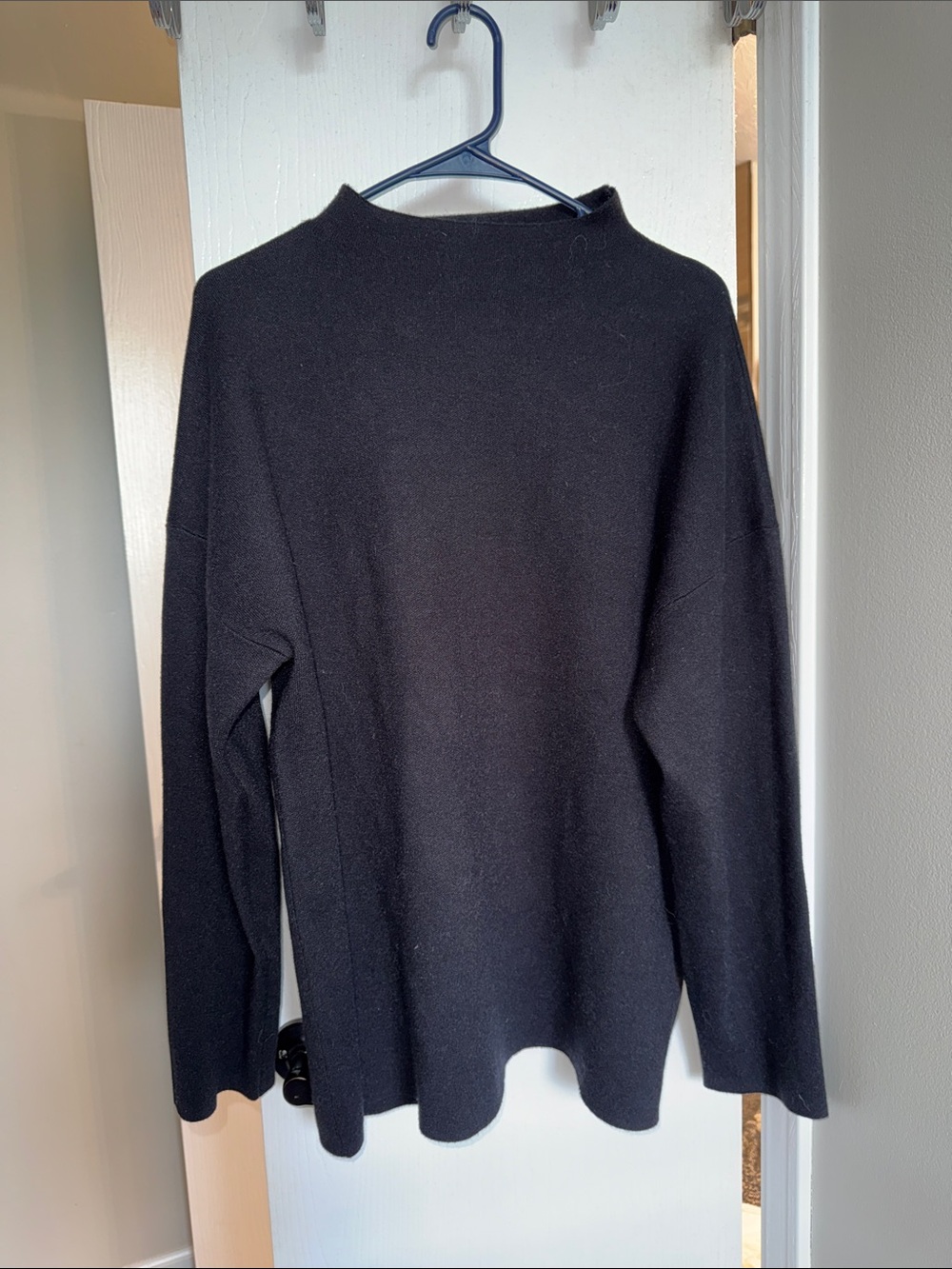 Black Mock Neck Sweater